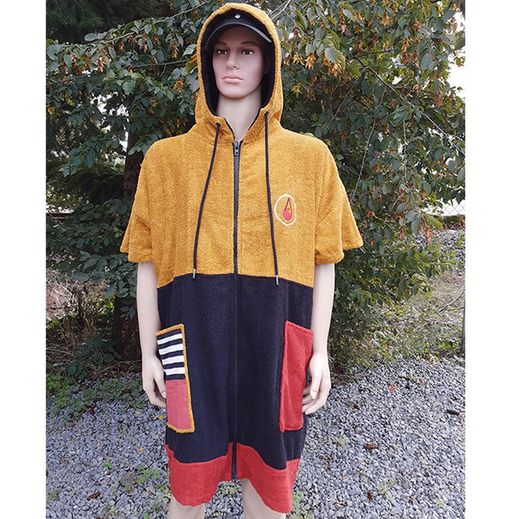 Poncho con cremallera Wave Hawaii Bamboo Zip Dusty, M