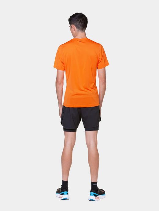 RONHILL Men's Tech Twin 5" Short All Black