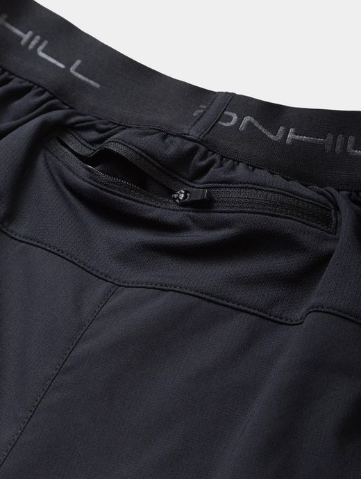 RONHILL Men's Tech Twin 5" Short All Black