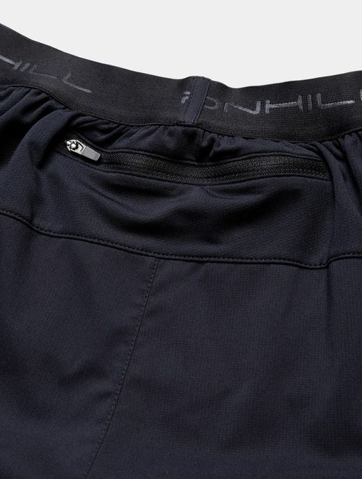 RONHILL Men's Tech Twin 5" Short All Black
