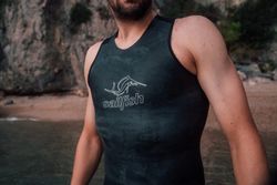 sailfish camiseta térmica negra sin mangas UNISEX