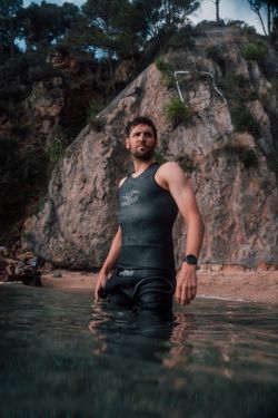 sailfish camiseta térmica negra sin mangas UNISEX