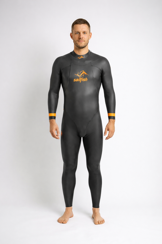 Sailfish IGNITE 3 Wetsuit Hombre Negro/Naranja