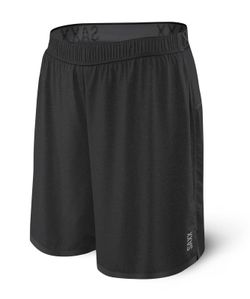 SAXX PILOT 2N1 SHORTS BLACK HEATHER