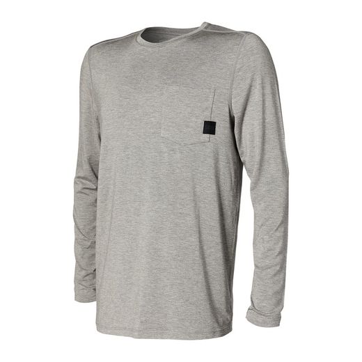 SAXX SLEEPWALKER LS POCKET TEE DARK GREY HEATHER
