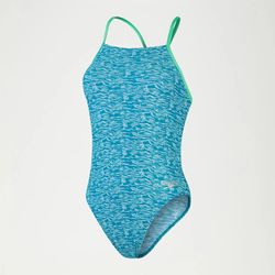 SPEEDO Allover Lattice-Back Aquarium/Aquasplash/Fake green