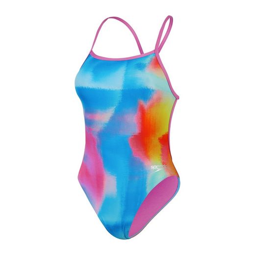 Speedo Allover Vback Kiki Pink/Lemon Drizzle/Picton Blue