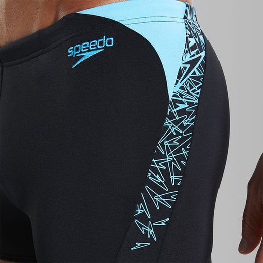 SPEEDOBAÑADOR SHORT BOOM SPLICE AQUASHORT NEGRO AZUL