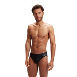 Speedo Mens Medley Logo 7cm Brief Black/Usa Charcoal