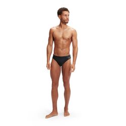 Speedo Mens Medley Logo 7cm Brief Black/Usa Charcoal