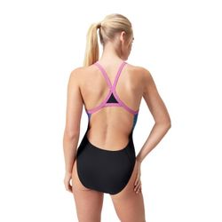 Speedo Placement Digital Turnback Black/Kiki Pink/Picton Blue