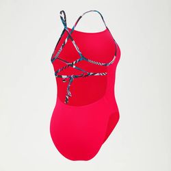 SPEEDO Solid Lattice Tie-Back Rojo