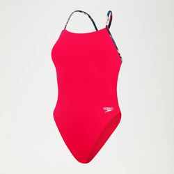 SPEEDO Solid Lattice Tie-Back Rojo