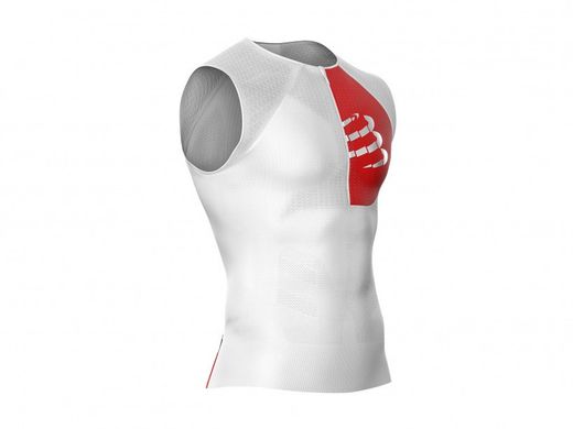 Top triatlón TR3 sin mangas blanco