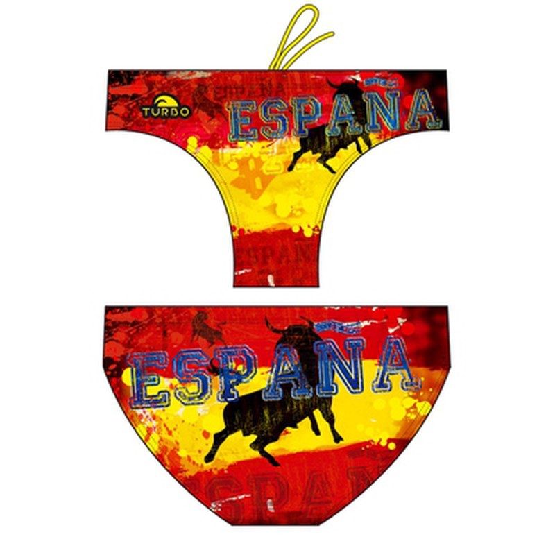 TURBO bañador waterpolo hombre spain bull tag 2015 Multicolor — Tri For Fun