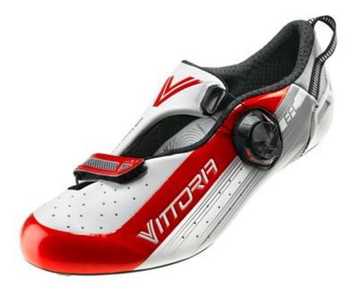 VITTORIA CYCLING SHOES. ZAPATILLA TRIATLON TRI PRO SSP BLANCA ROJA