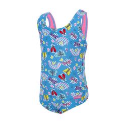 Zoggs Bañador Actionback Tots Niñas Rainbow Butterfly print