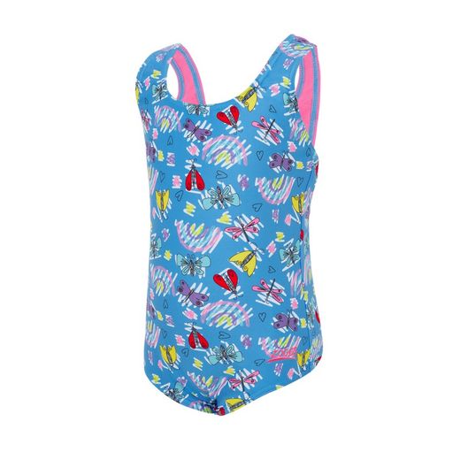 Zoggs Bañador Actionback Tots Niñas Rainbow Butterfly print