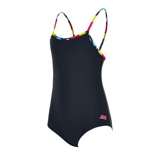 Zoggs Bañador Classicback Chicas Junior Spot print forro delantero