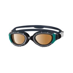 Zoggs gafas Predator Flex Polarized Ultra Negro Verde Polarizado Copper Regular