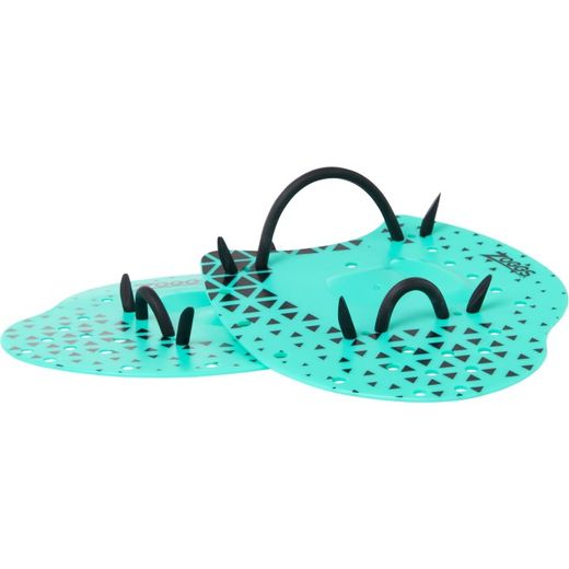 Zoggs Palas Planas Flat Hand Paddles Turquesa Negro